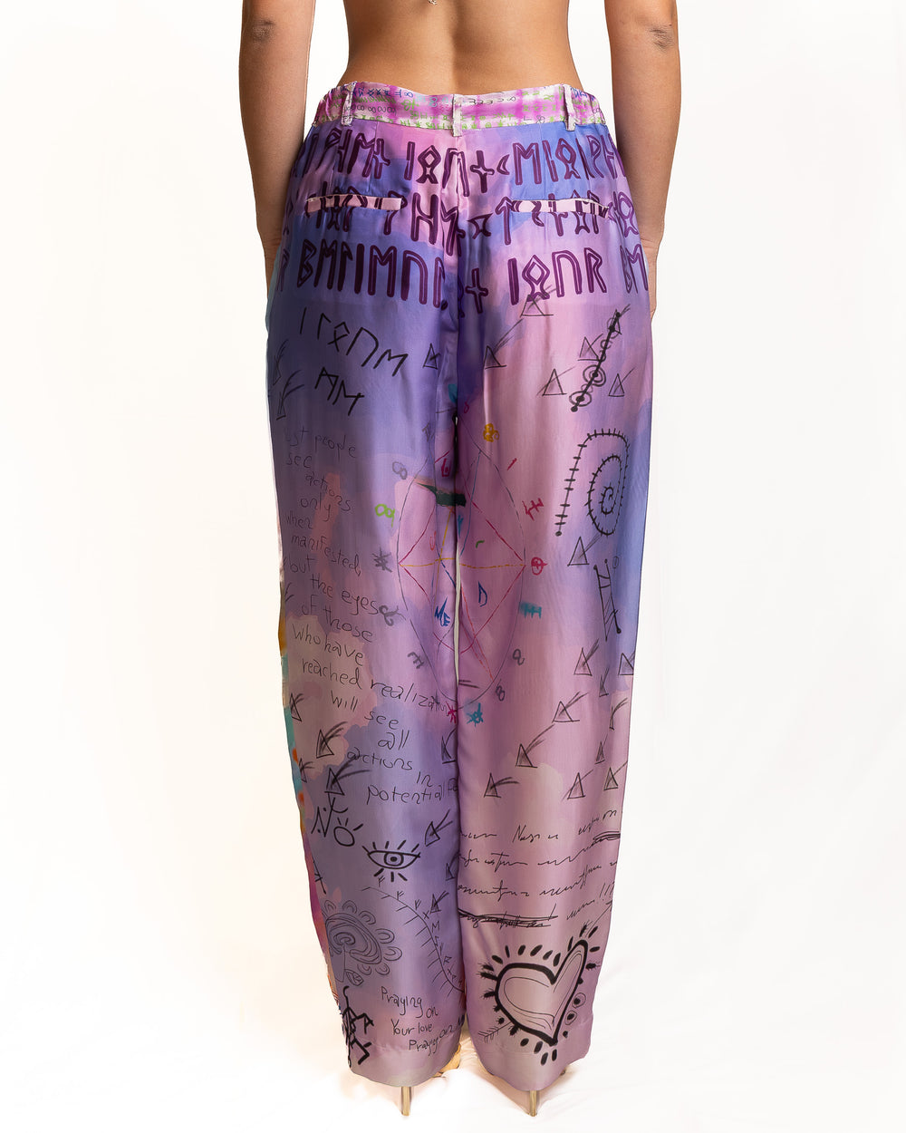 Viscose Pants in Multicolor by Me 369 - view 2