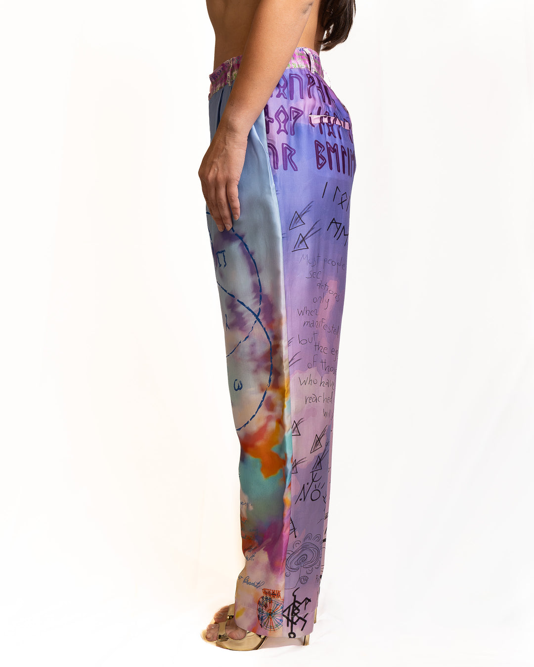 Viscose Pants in Multicolor by Me 369 - view 3