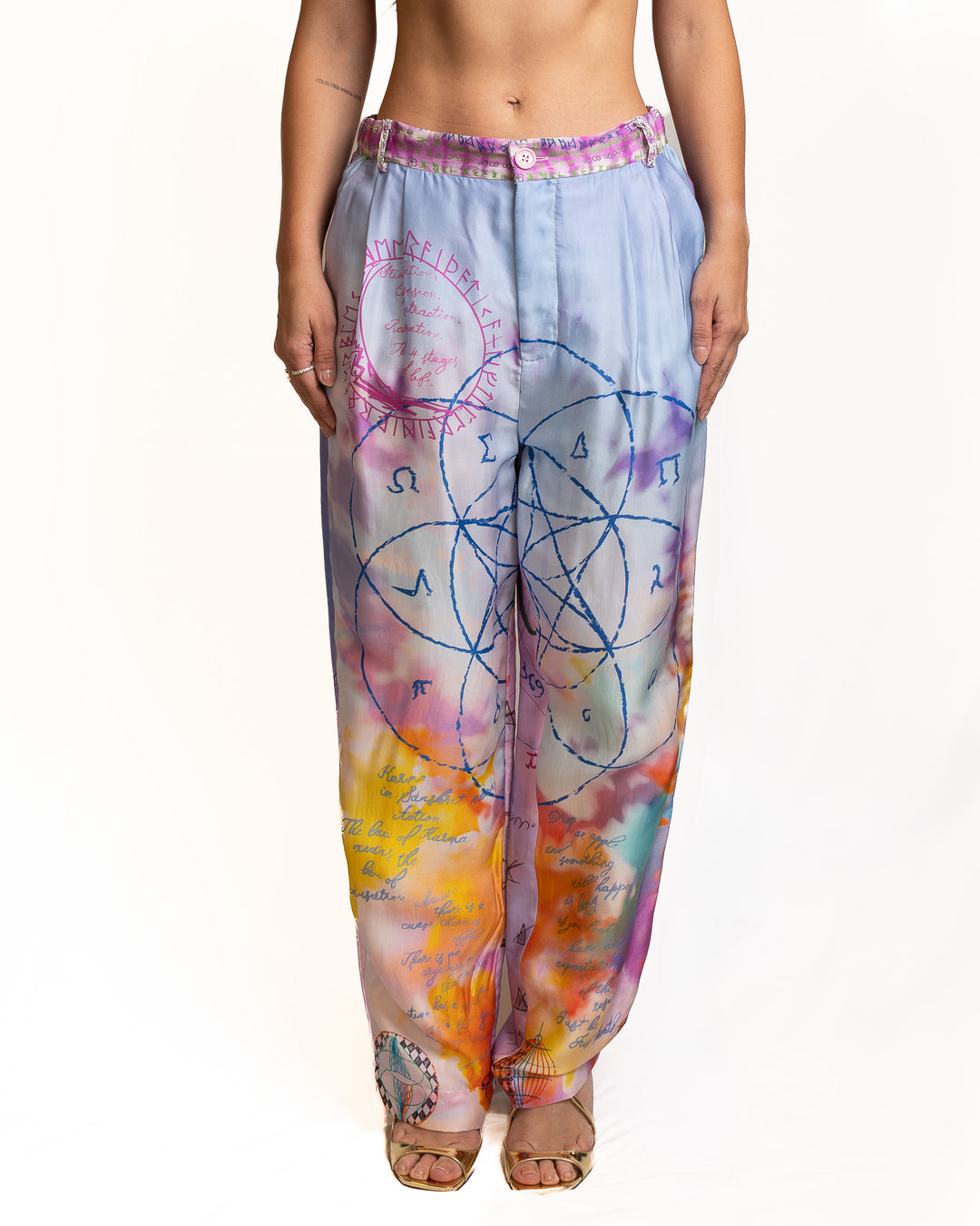 Viscose Pants in Multicolor by Me 369 - view 4
