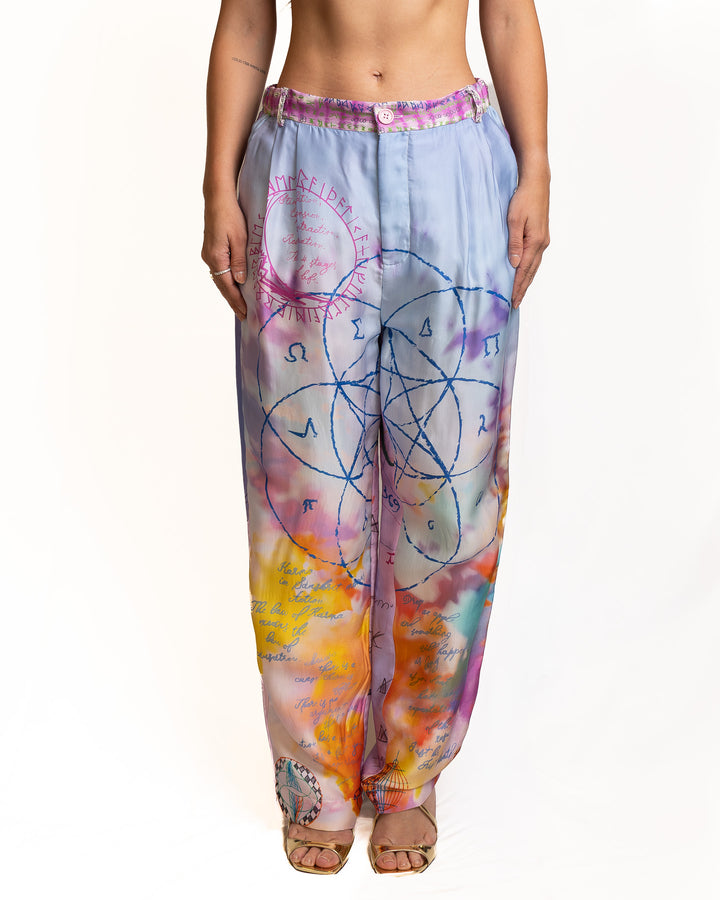 Viscose Pants in Multicolor by Me 369 - view 4