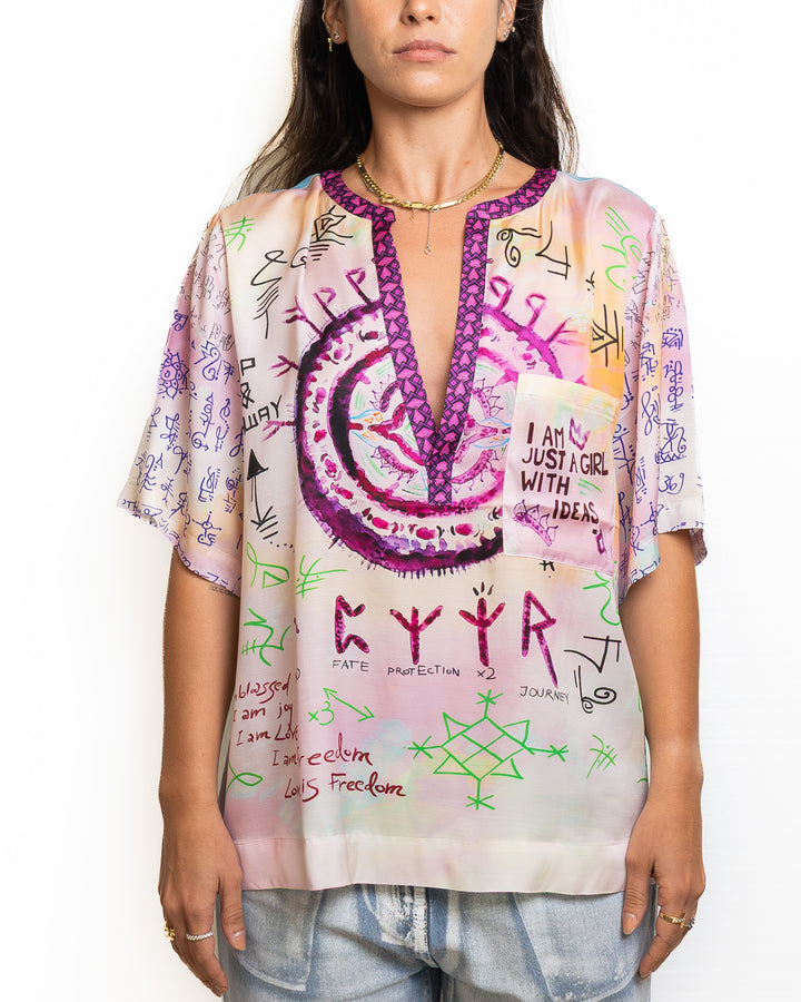 Viscose Shirt in Multicolor by Me 369 - view 4
