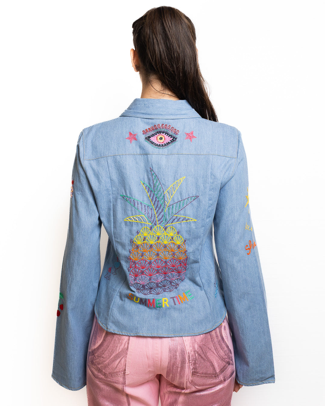 Cotton Shirt in Denim by Me 369 - view 3