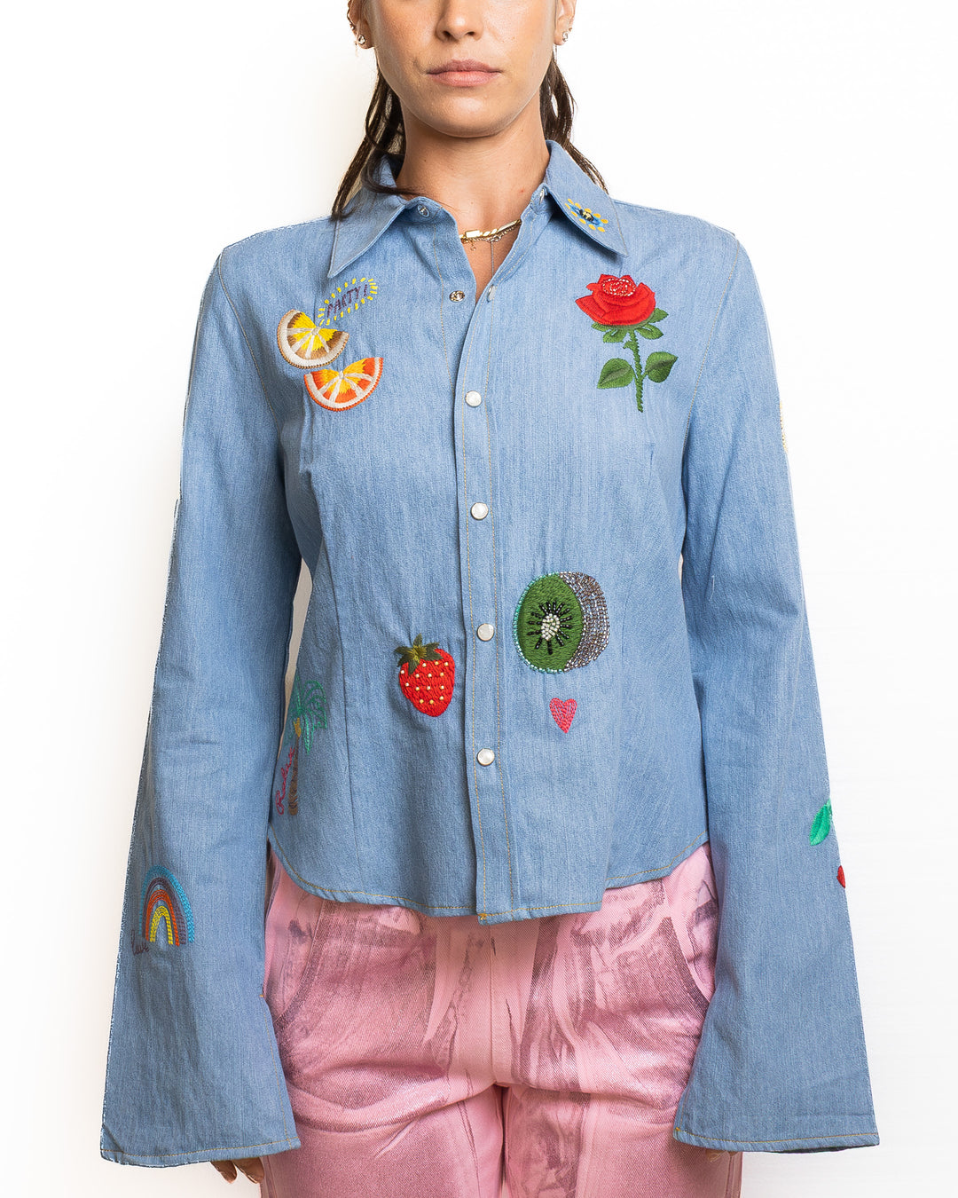 Cotton Shirt in Denim by Me 369 - view 5