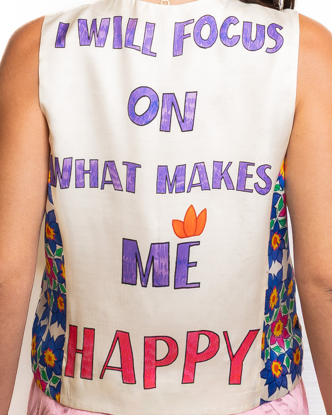 Viscose Vest in Multicolor by Me 369 - MODA39