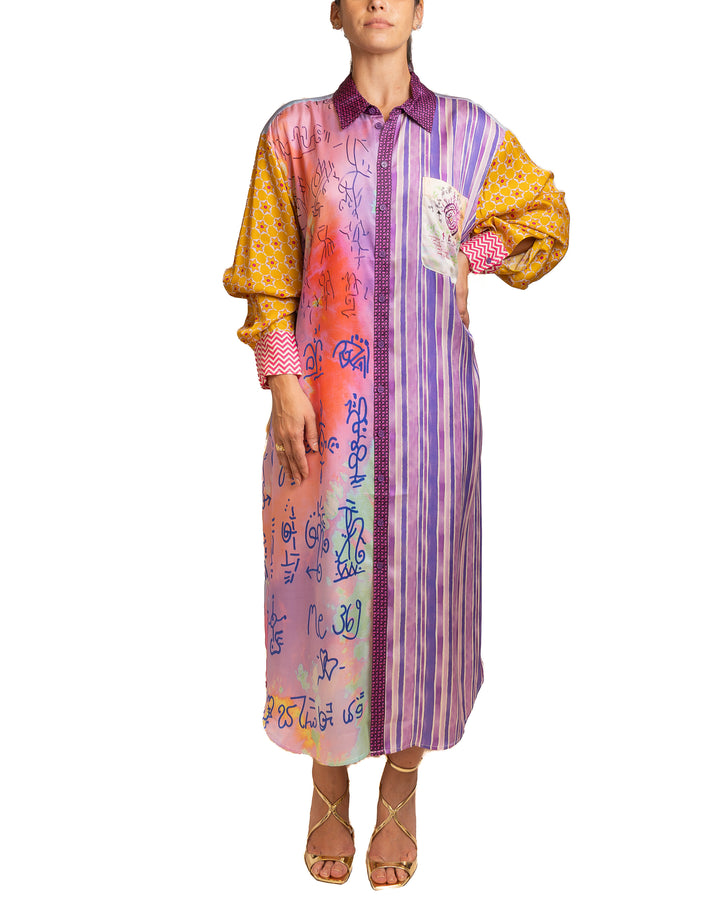 Viscose Dress in Multicolor by Me 369 - view 5