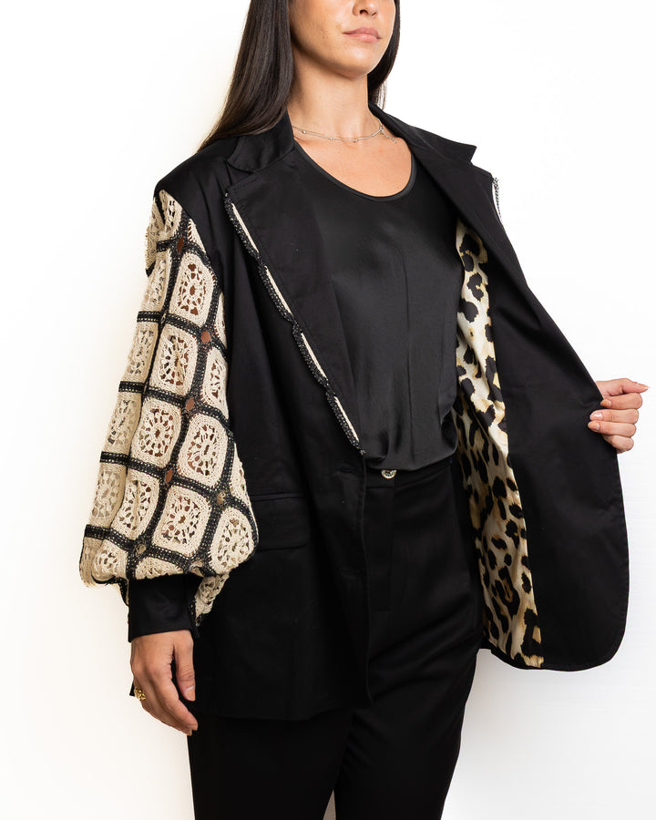 Cotton Jacket in Black by 5 Progress - view 2