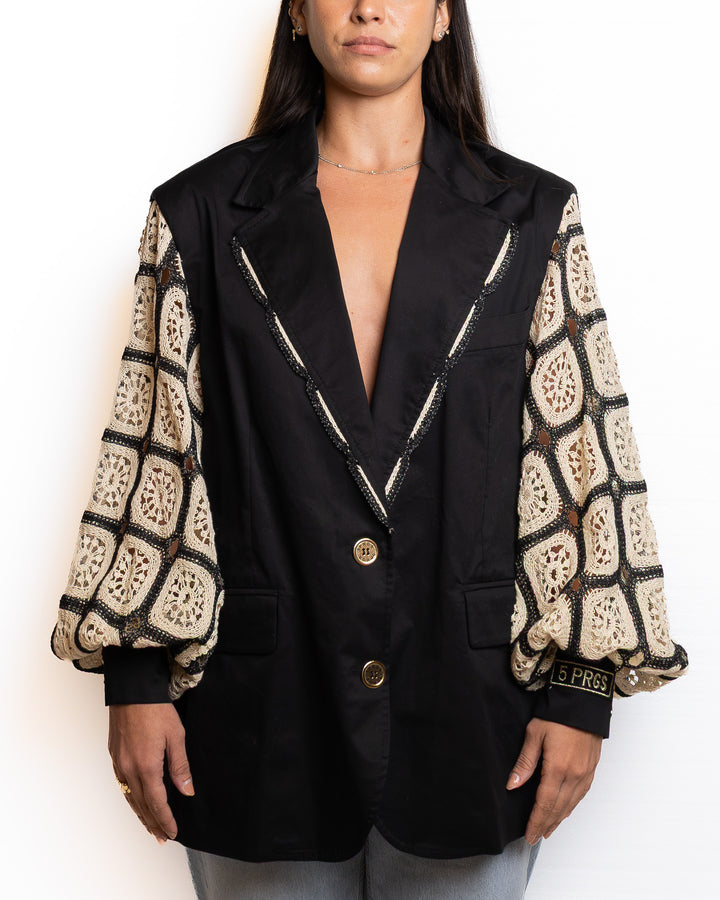Cotton Jacket in Black by 5 Progress - view 11