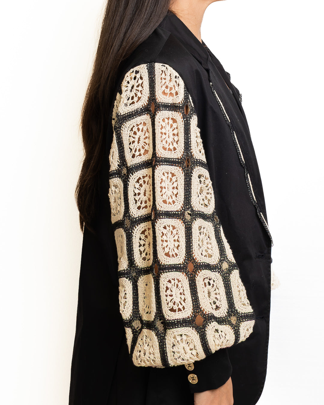 Cotton Jacket in Black by 5 Progress - view 3