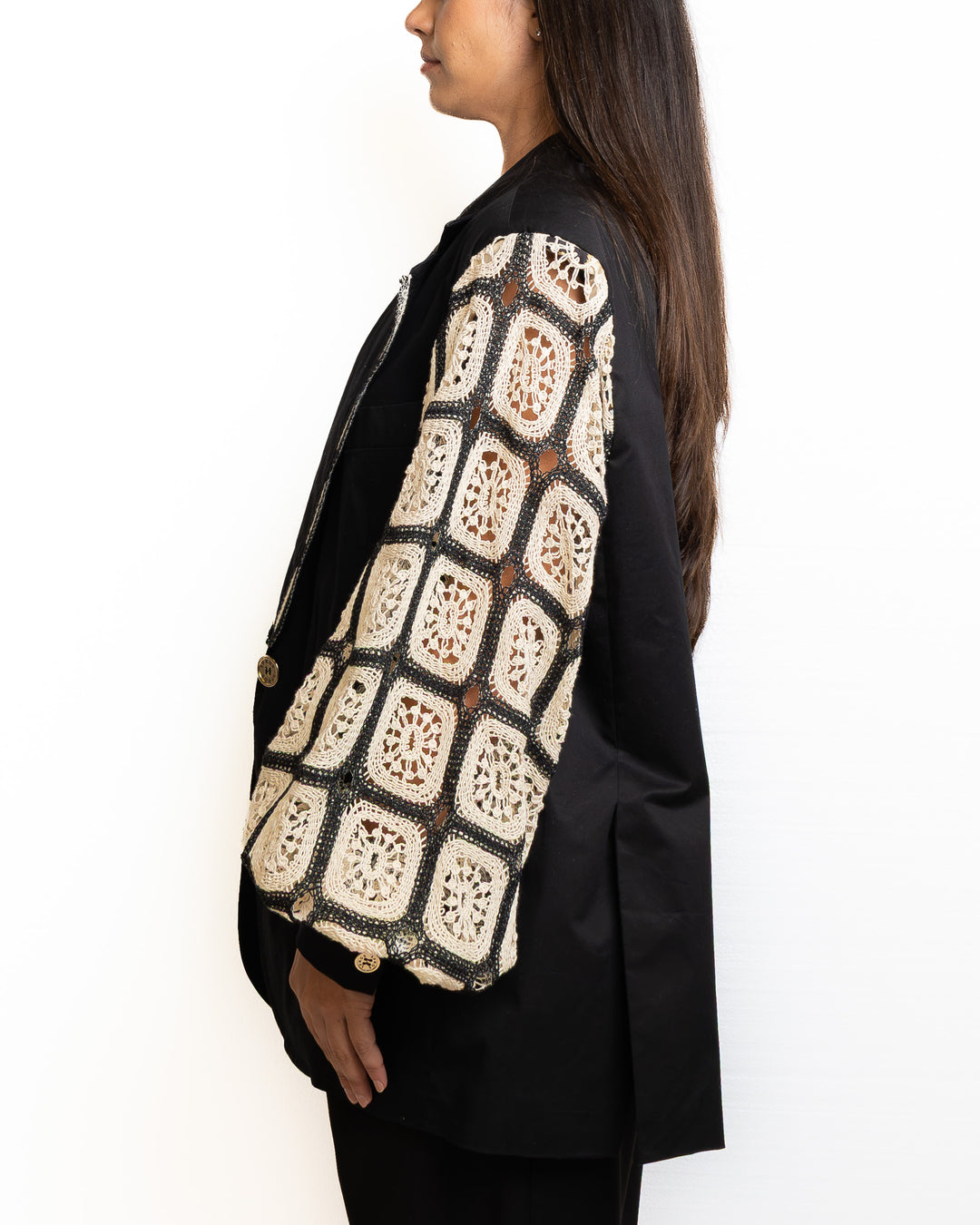 Cotton Jacket in Black by 5 Progress - view 5
