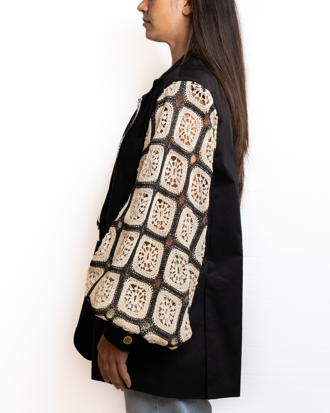 Cotton Jacket in Black by 5 Progress - view 8