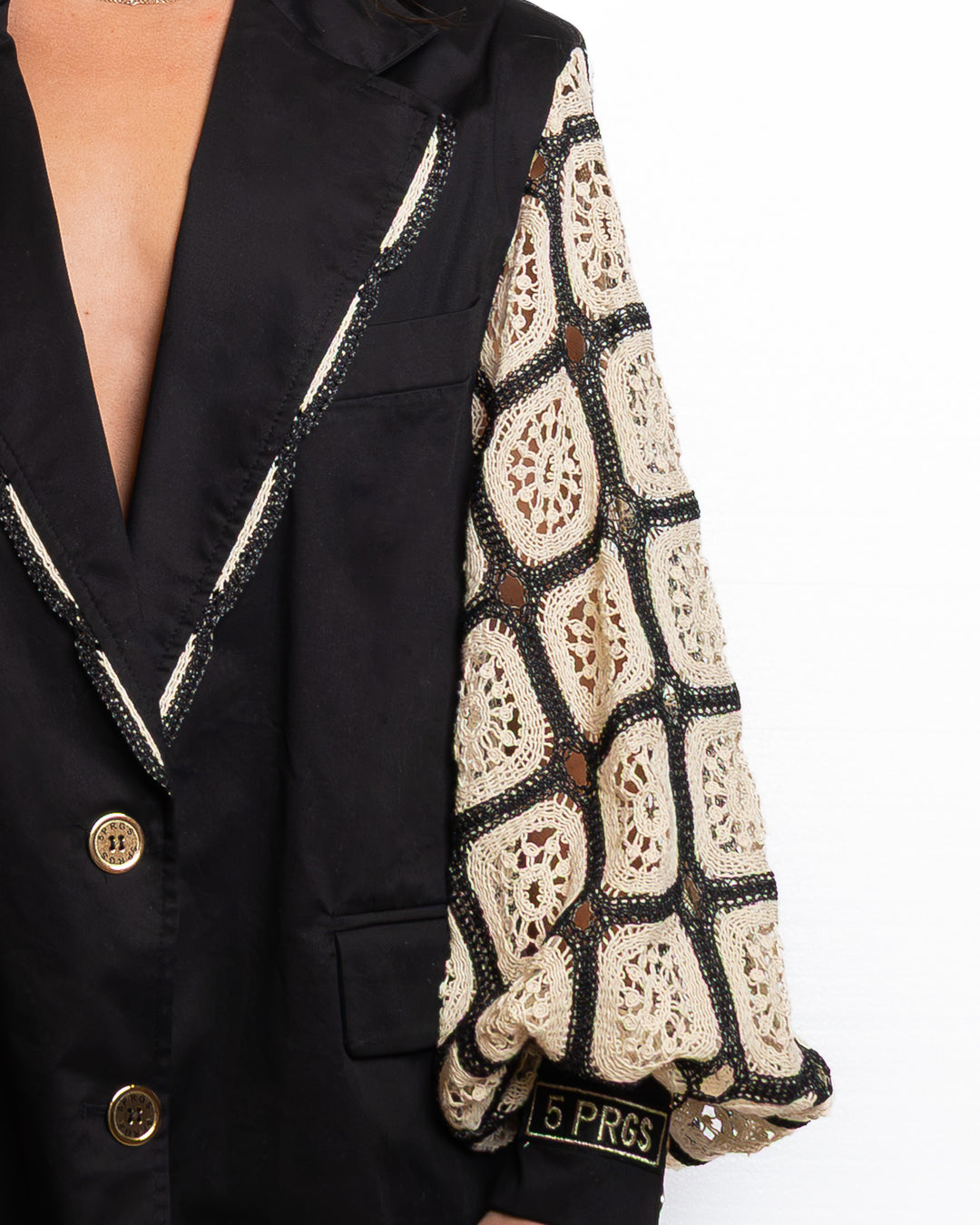 Cotton Jacket in Black by 5 Progress - view 10