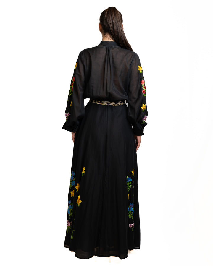 Cotton Dress in Black by 5 Progress - view 3