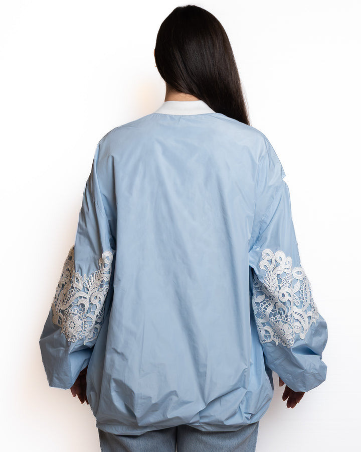 Polyamide Jacket in Light Blue &amp; White by 5 Progress - view 3
