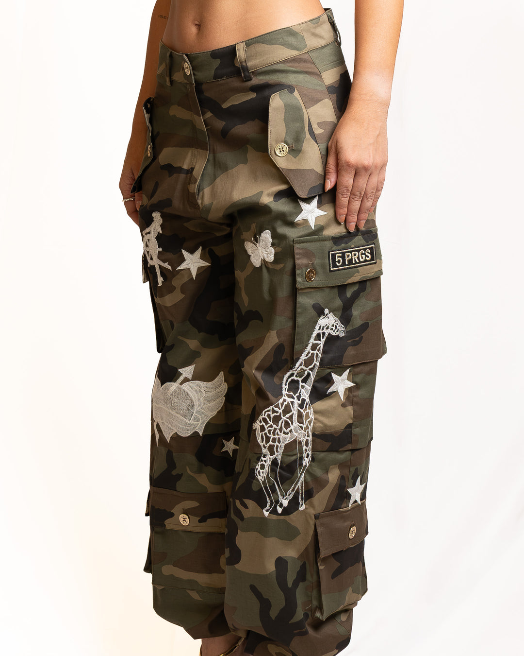 Cotton Pants in Military Green by 5 Progress - MODA39