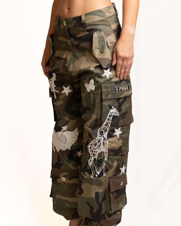 Cotton Pants in Military Green by 5 Progress - MODA39