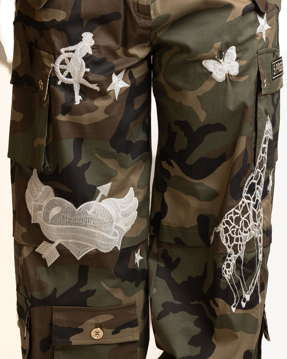 Cotton Pants in Military Green by 5 Progress - view 2