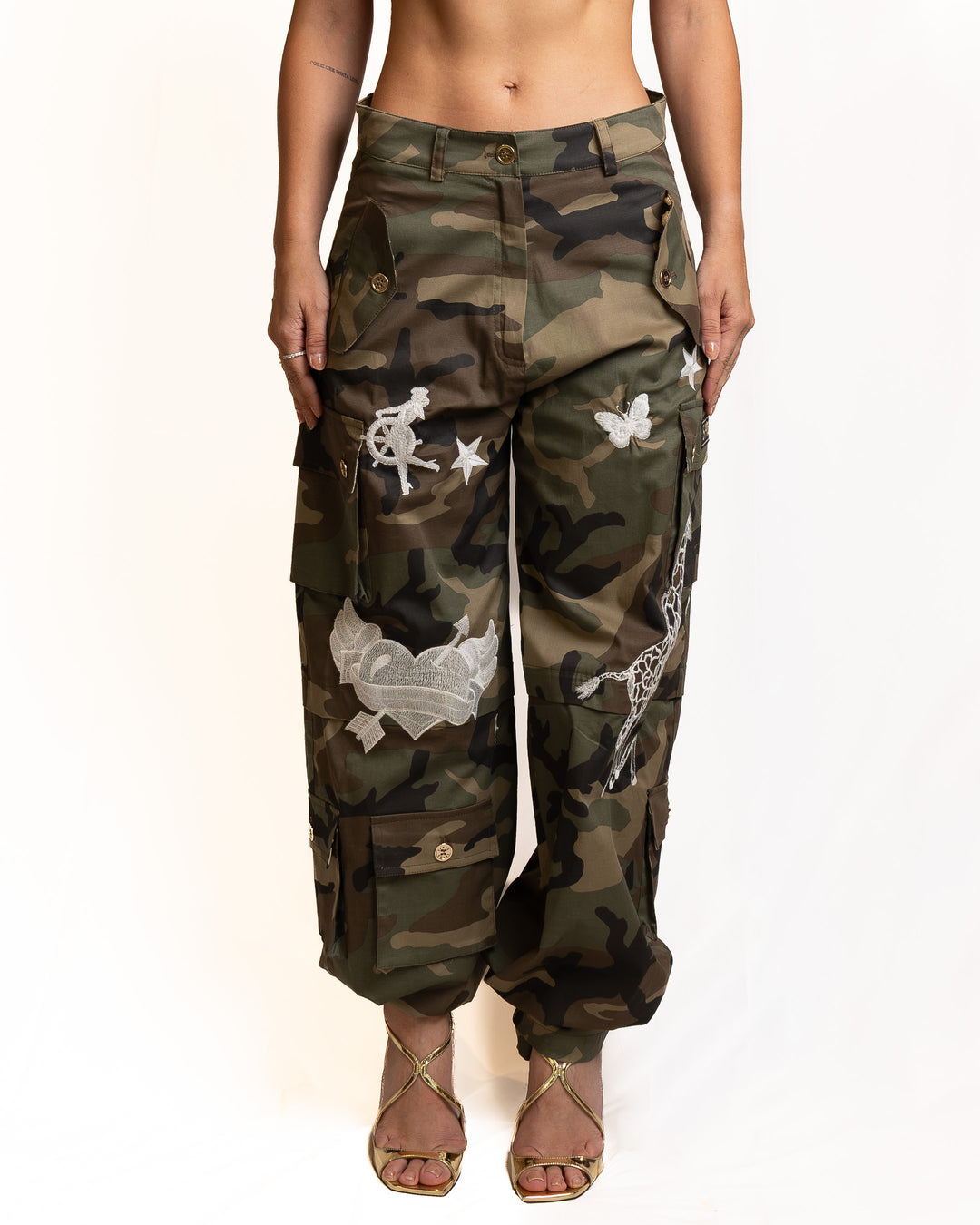 Cotton Pants in Military Green by 5 Progress - view 5