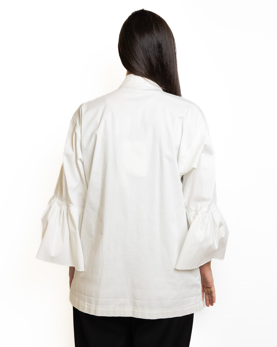 Cotton Jacket in White by 5 Progress - view 3