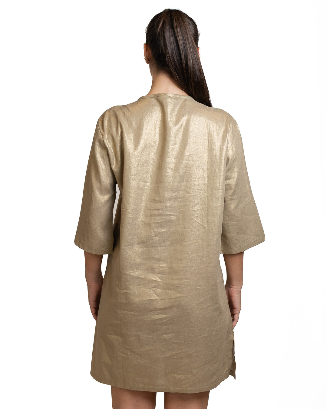 Polyamide Dress in Biege by Seven Sins - MODA39