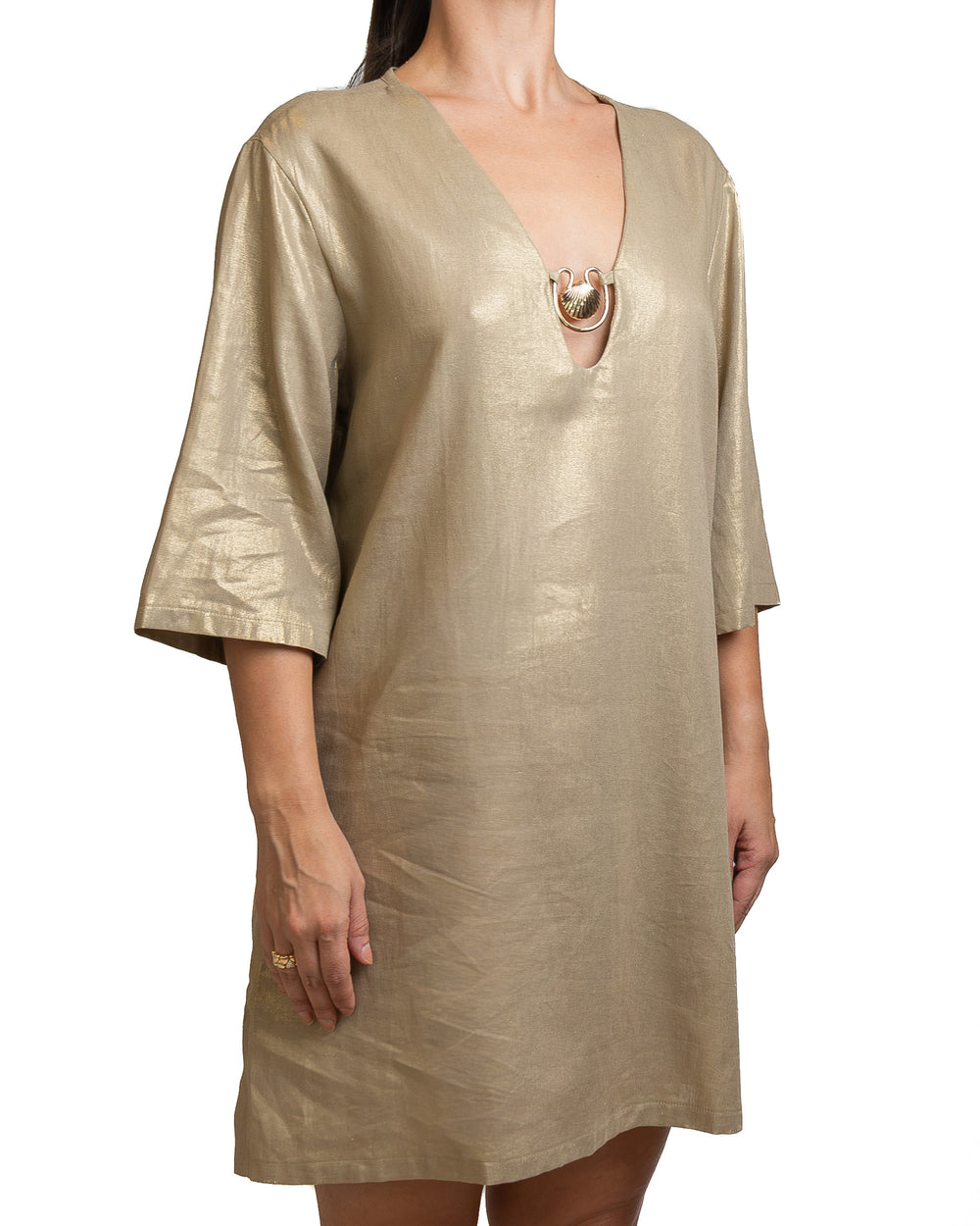 Polyamide Dress in Biege by Seven Sins - view 2