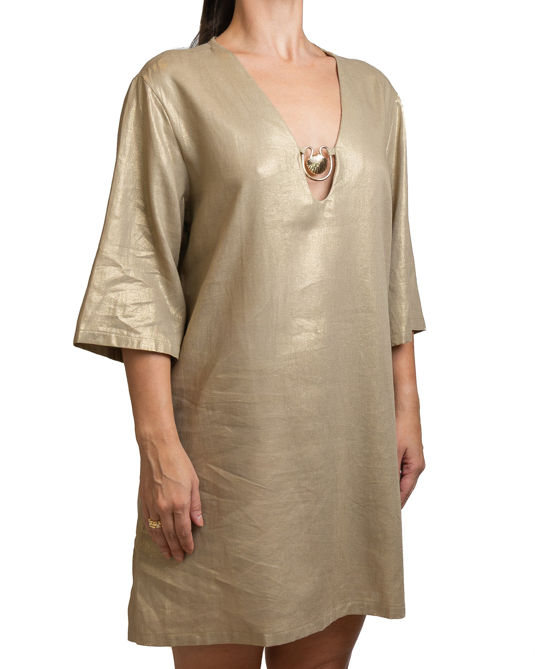 Polyamide Dress in Biege by Seven Sins - view 2