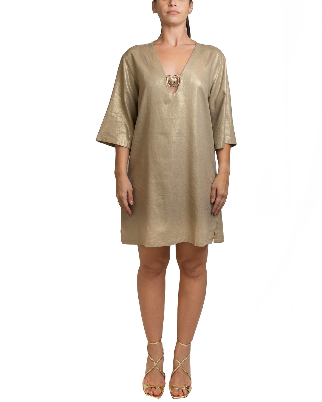 Polyamide Dress in Biege by Seven Sins - view 4