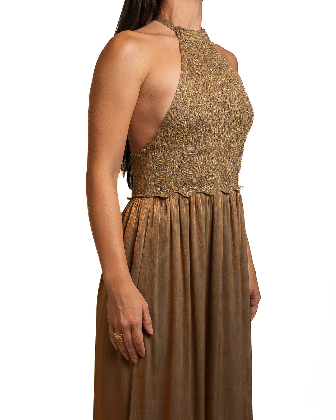 Polyamide Dress in Brown by Seven Sins - view 2