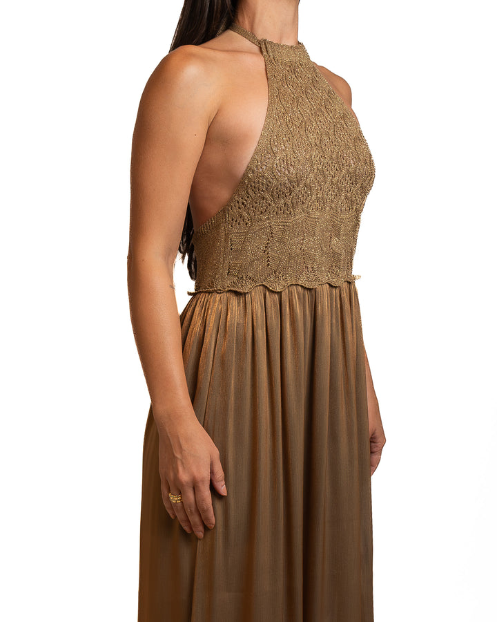 Polyamide Dress in Brown by Seven Sins - view 2