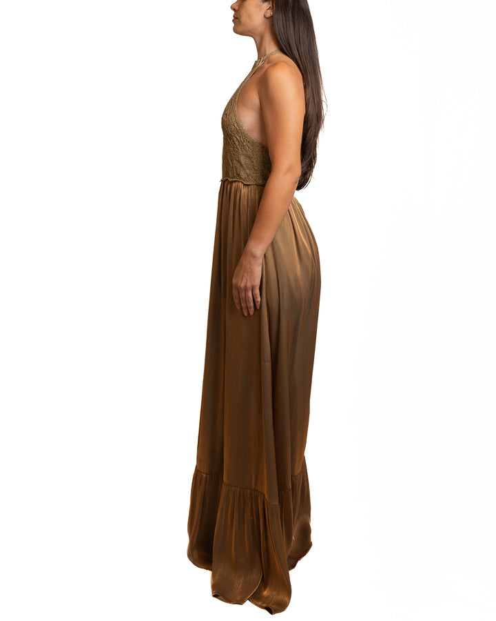 Polyamide Dress in Brown by Seven Sins - view 4
