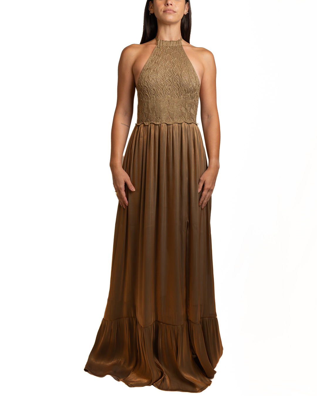 Polyamide Dress in Brown by Seven Sins - view 5