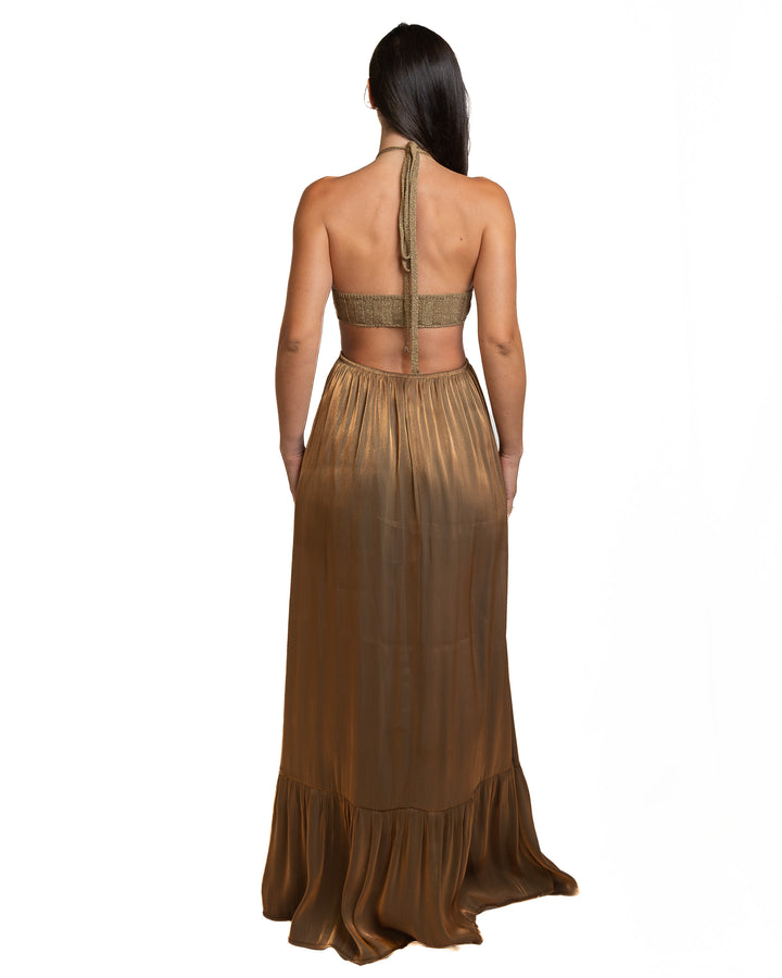 Polyamide Dress in Brown by Seven Sins - view 3