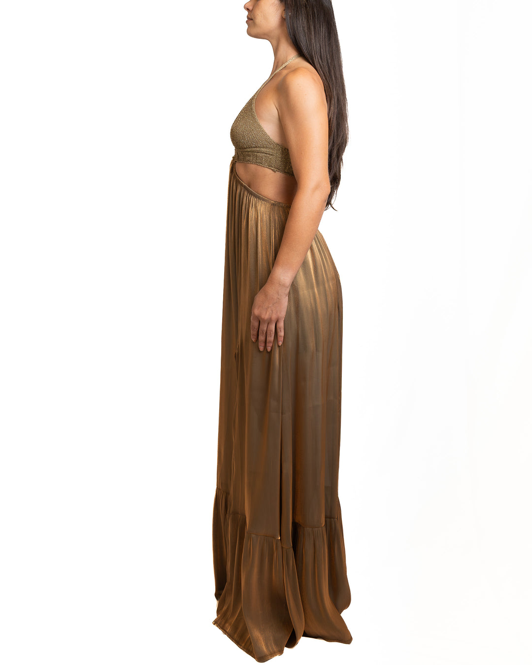 Polyamide Dress in Brown by Seven Sins - view 4