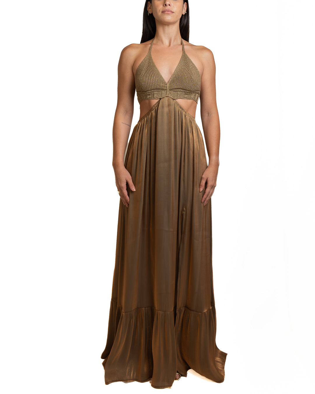 Polyamide Dress in Brown by Seven Sins - view 5