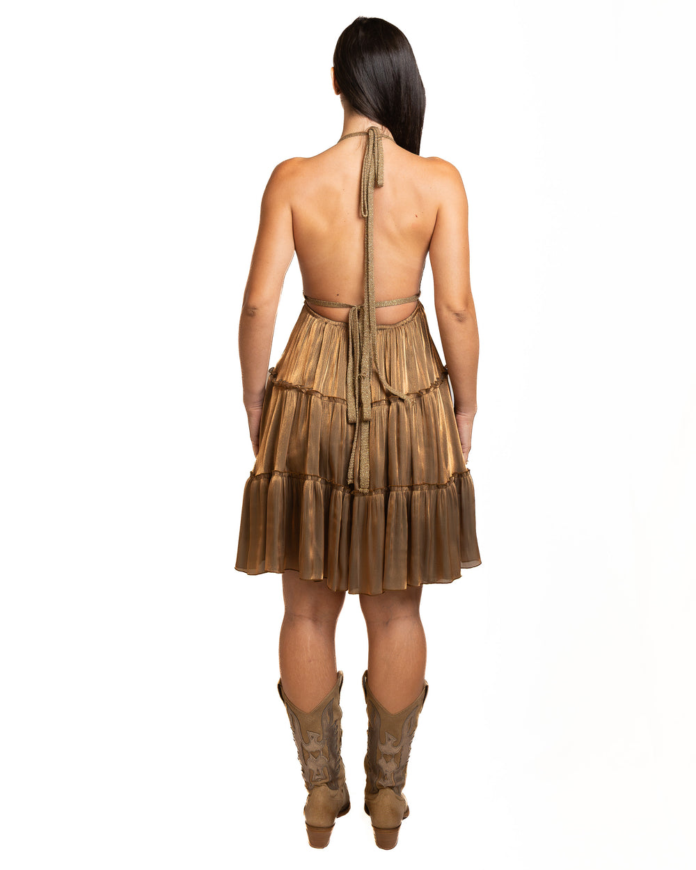 Polyamide Dress in Cream by Seven Sins - view 2