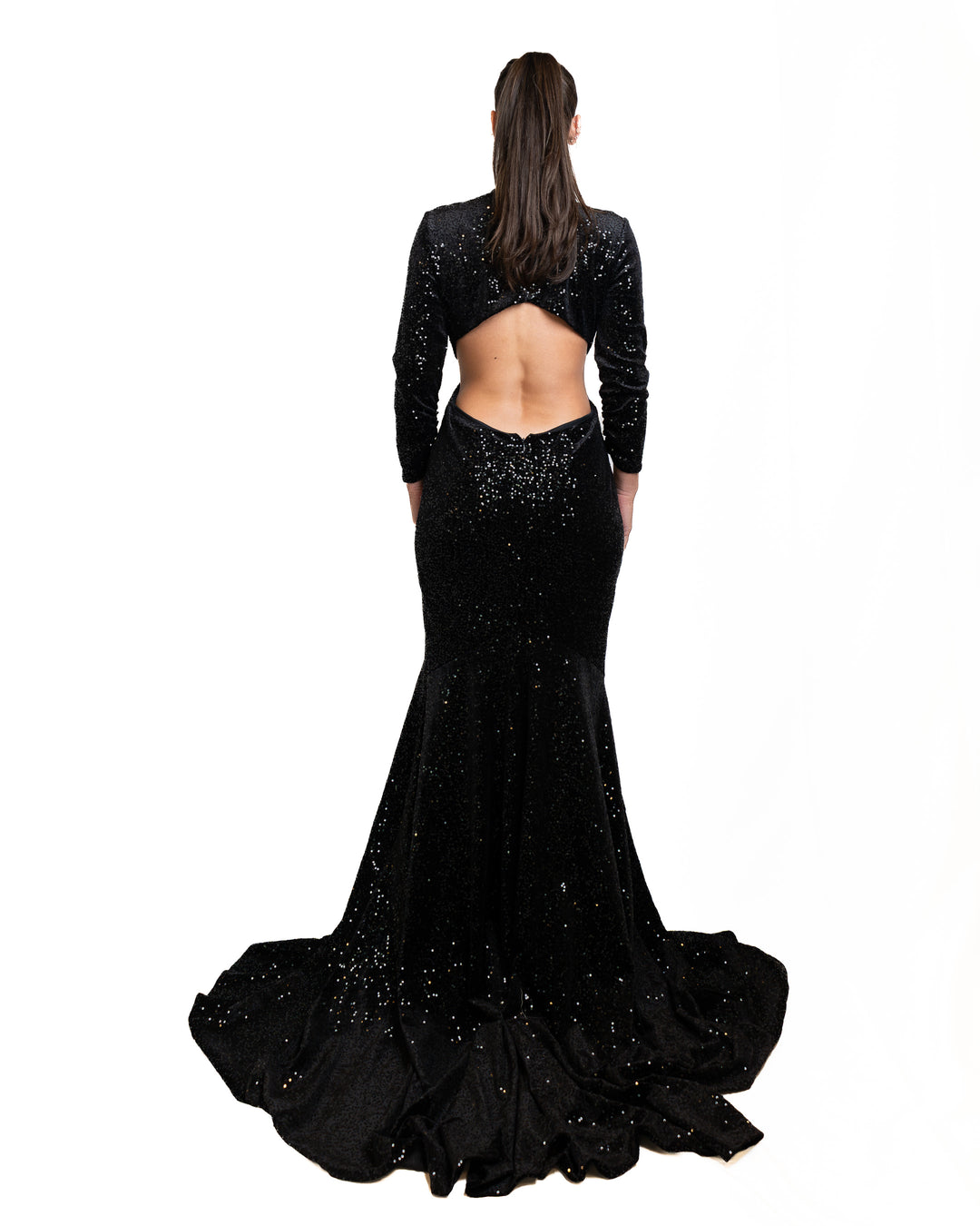 Polyamide Dress in Black by Don&