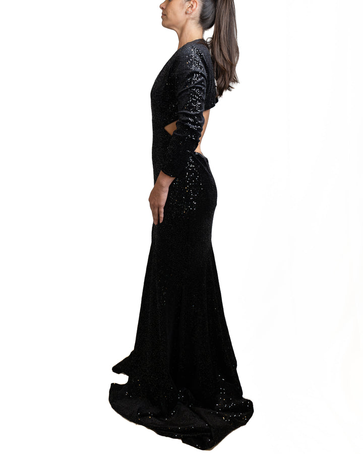 Polyamide Dress in Black by Don&