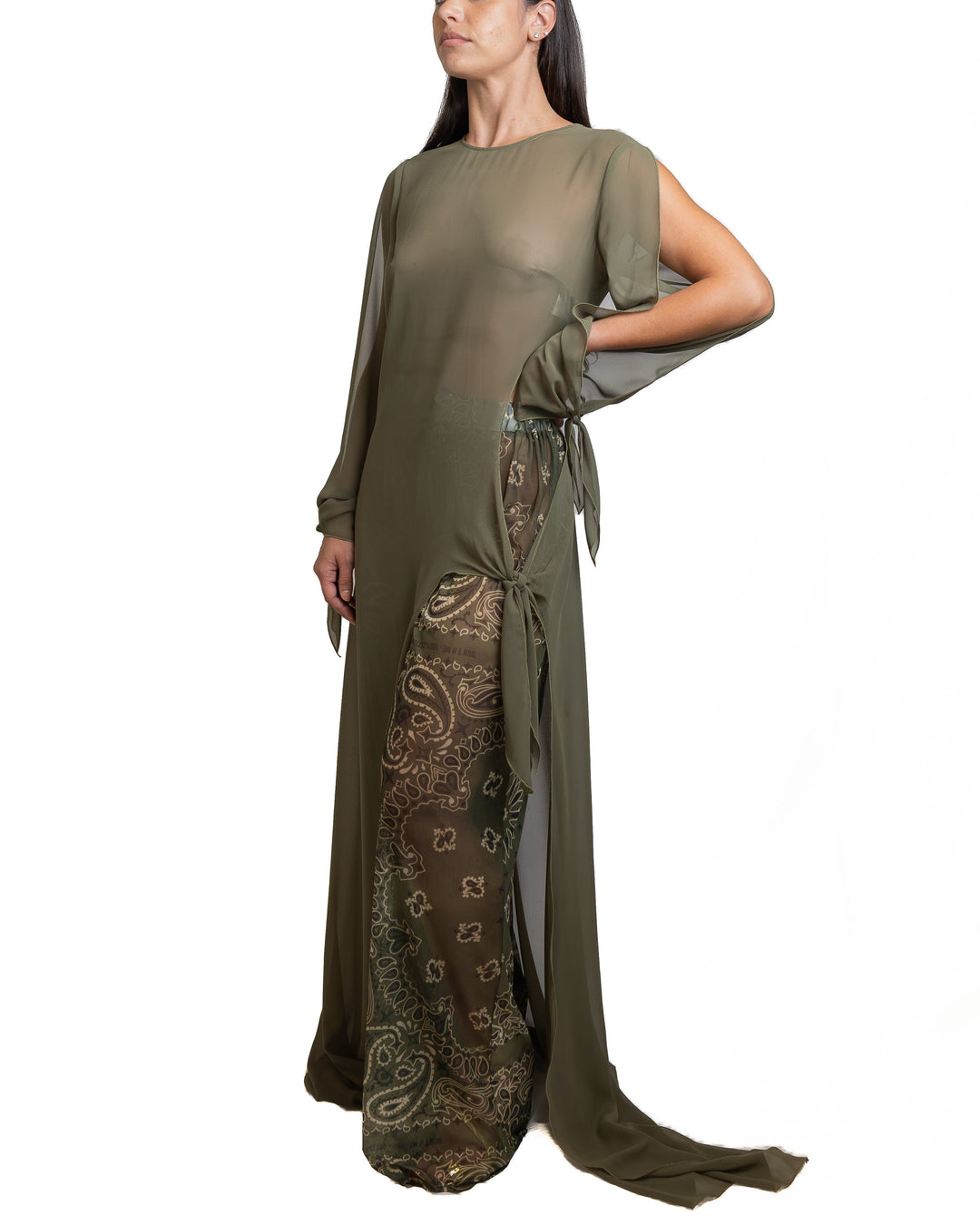 Polyamide Dress in Green by Don't @Me - MODA39