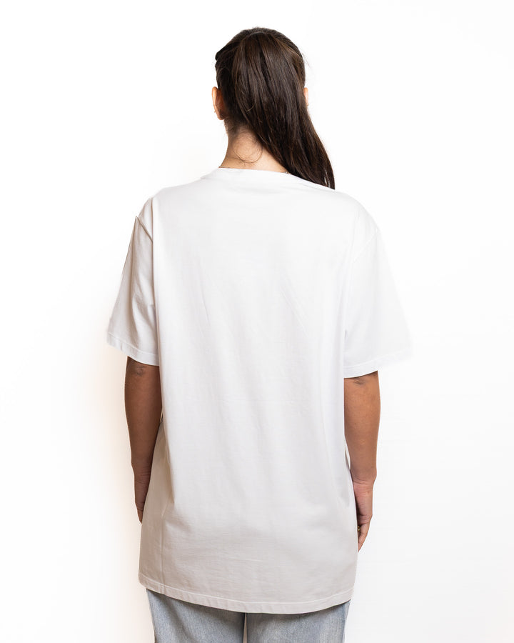 Cotton Moto Jacket in White by Don&