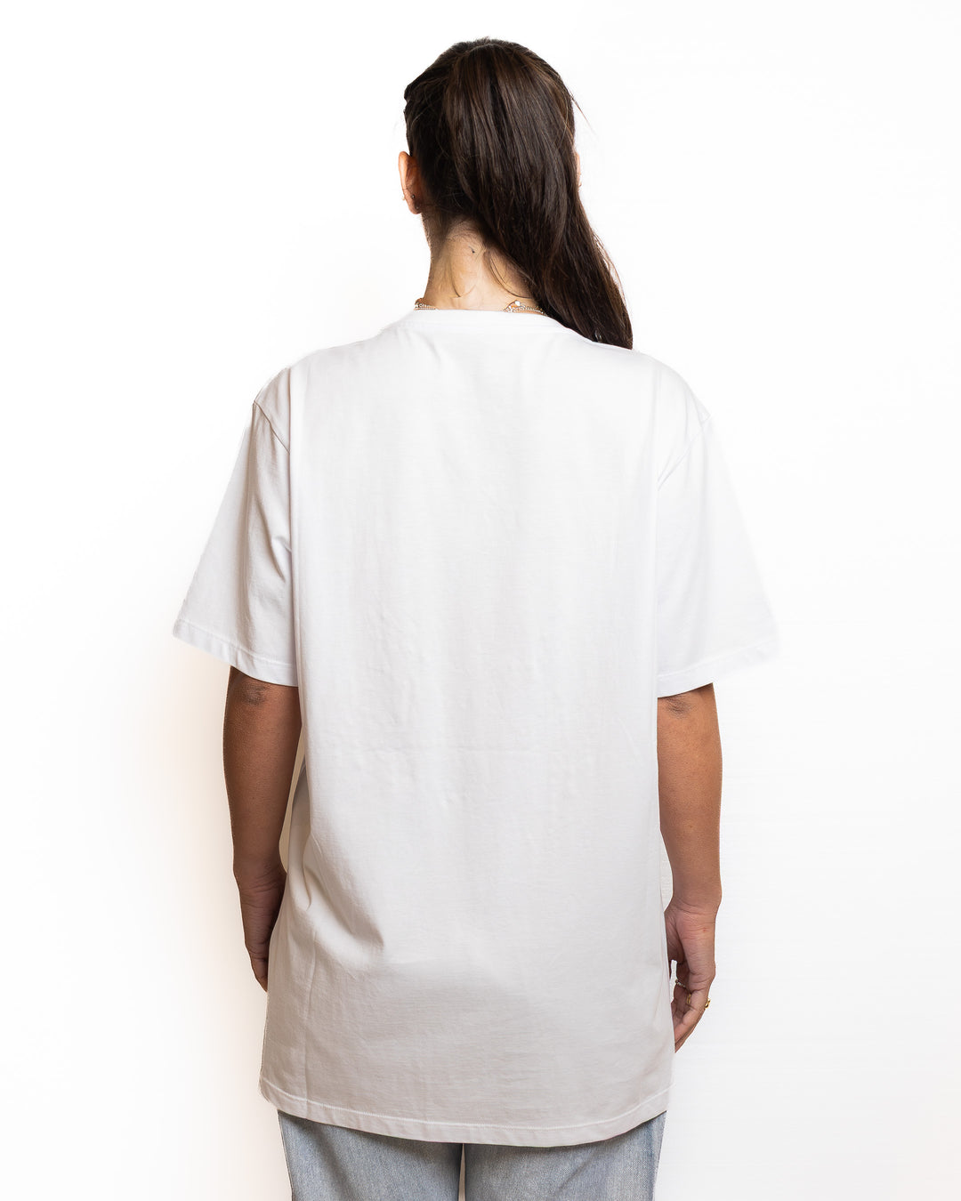 Cotton Moto Jacket in White by Don&
