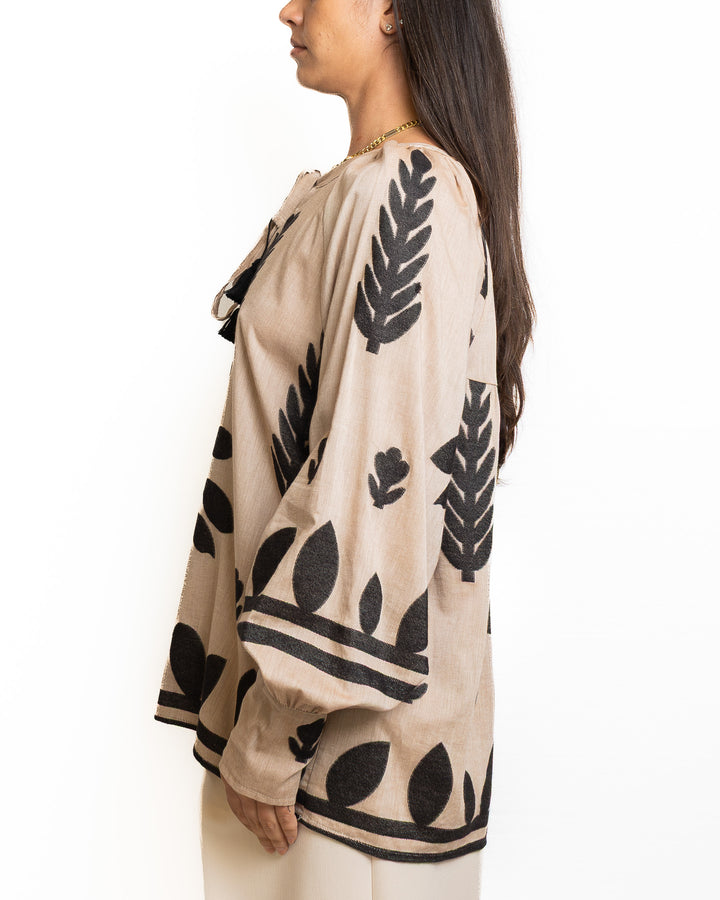 Viscose-Blend Shirt in Brown by Souvenir Clubbing - view 4