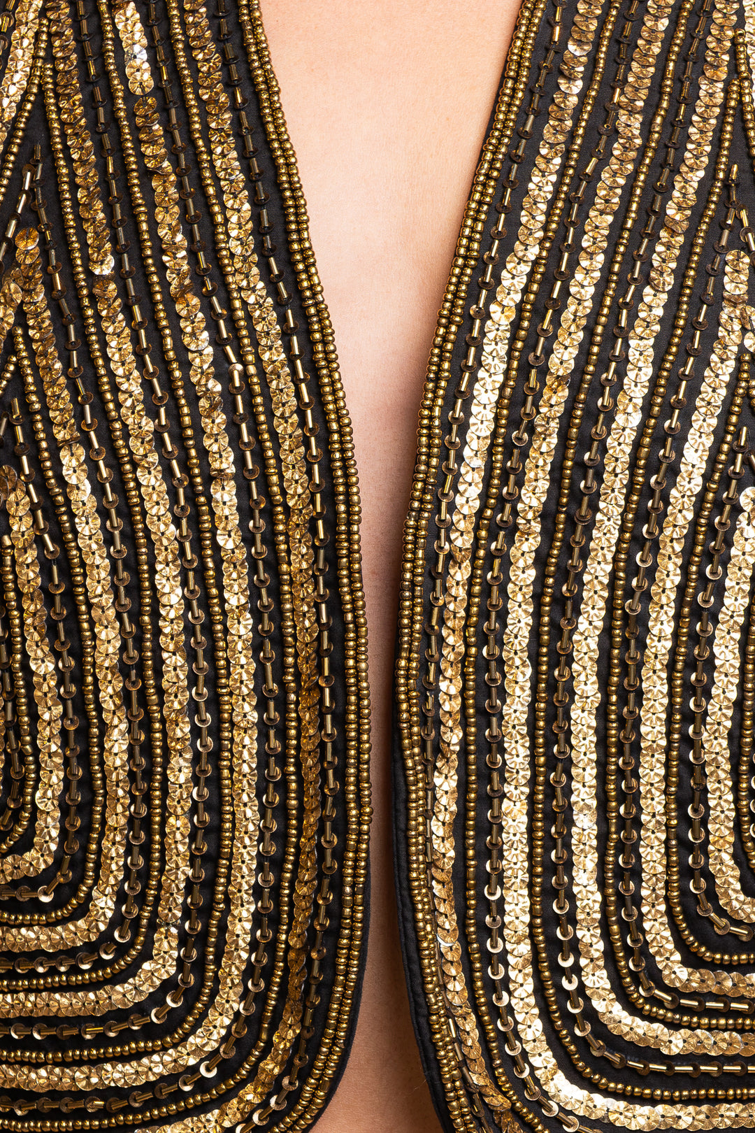 Cotton Vest in Gold by Souvenir Clubbing - MODA39