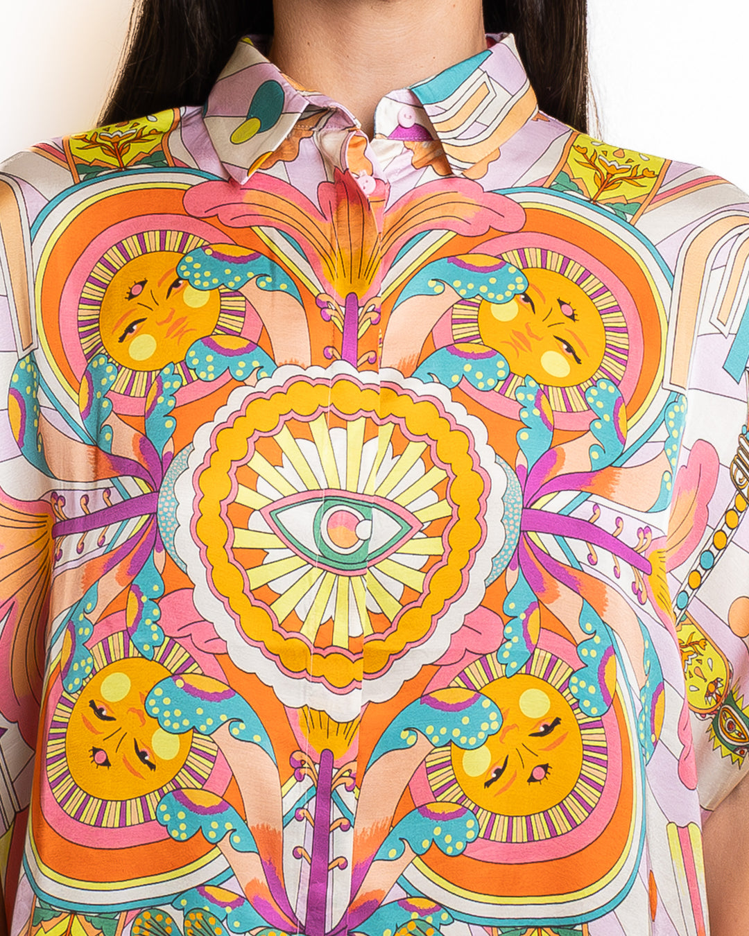 Viscose-Blend Shirt in Rose by Wild - MODA39