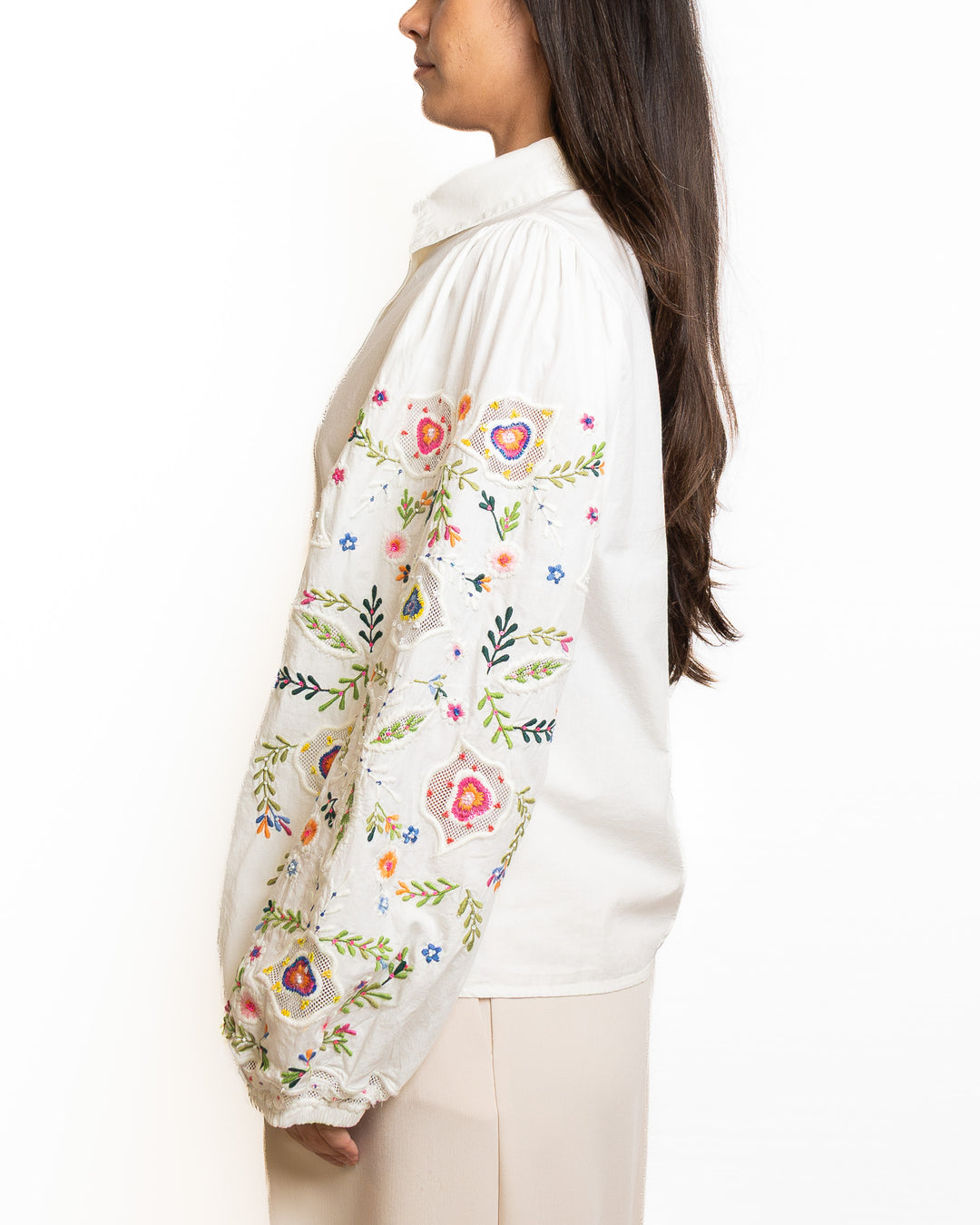 Cotton Shirt in White by Souvenir Clubbing - view 3