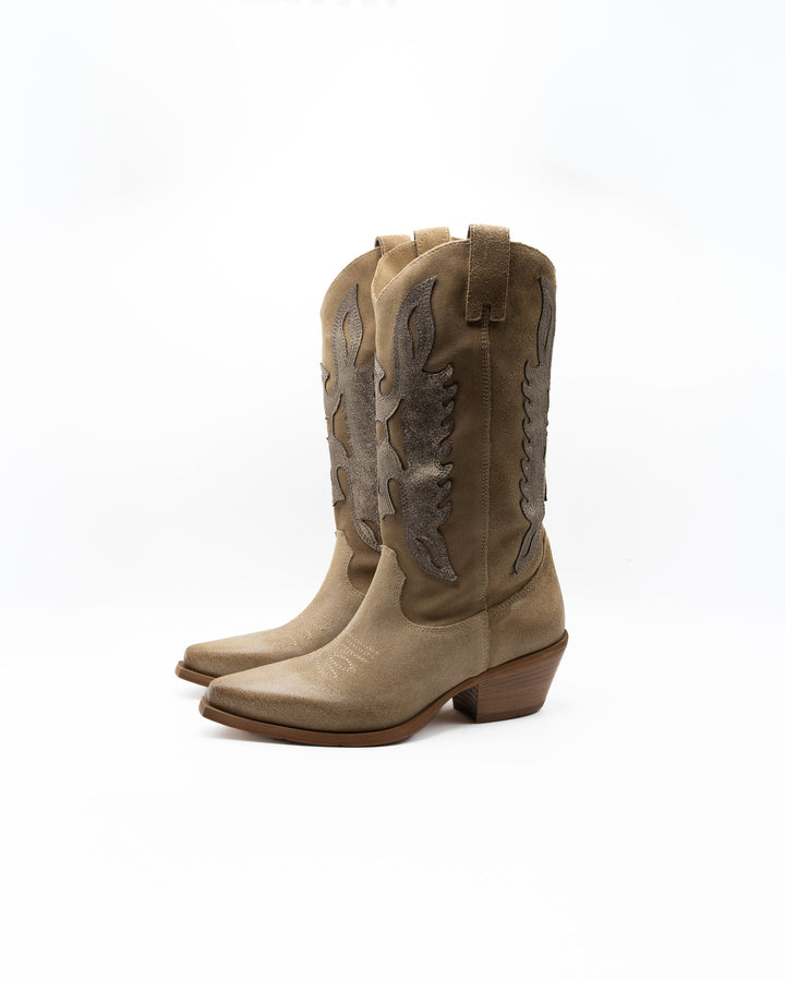 Camoscio Sandals in Beige by Don&