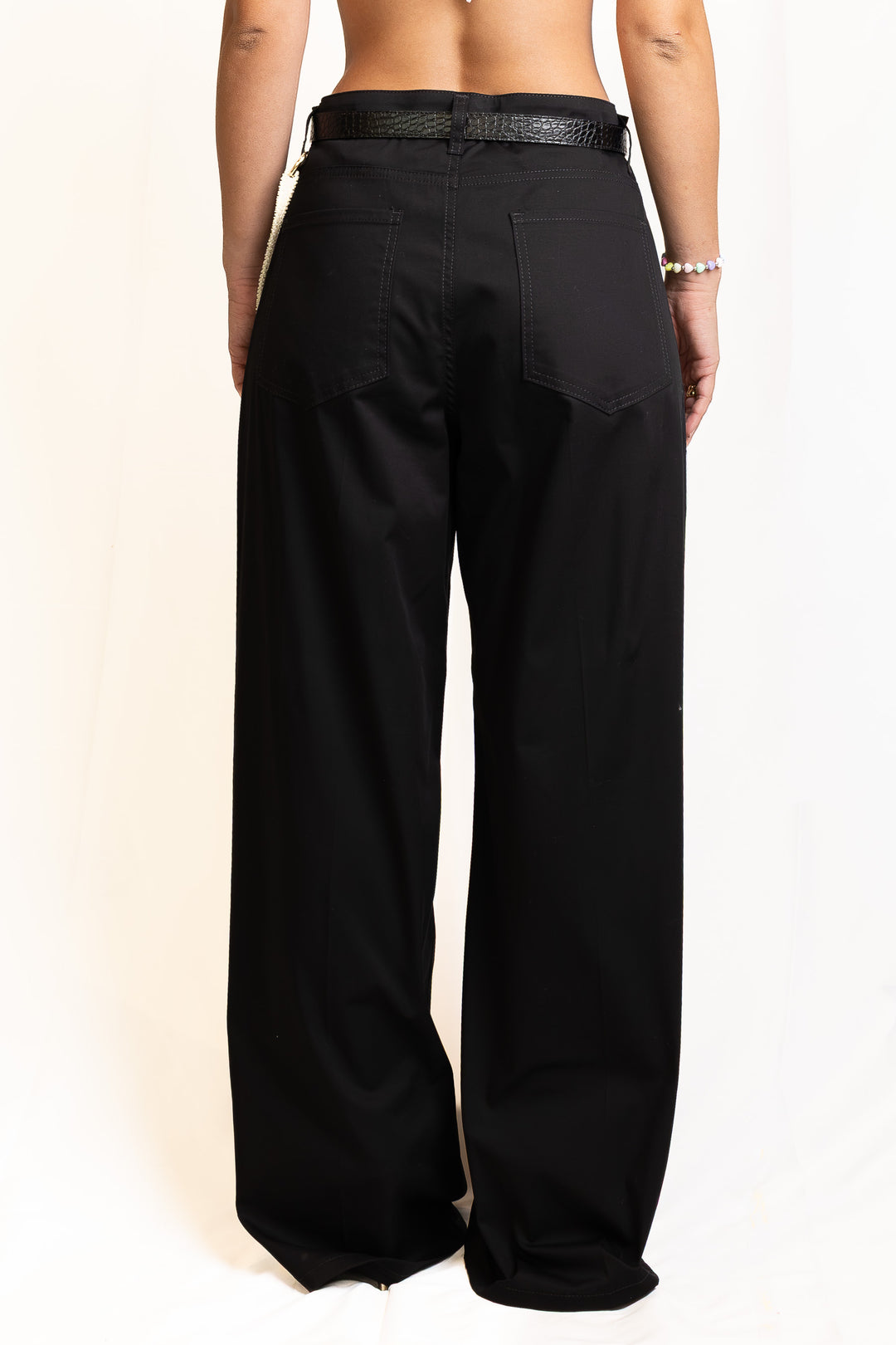 Cotton Pants in Black by Souvenir Clubbing - view 3