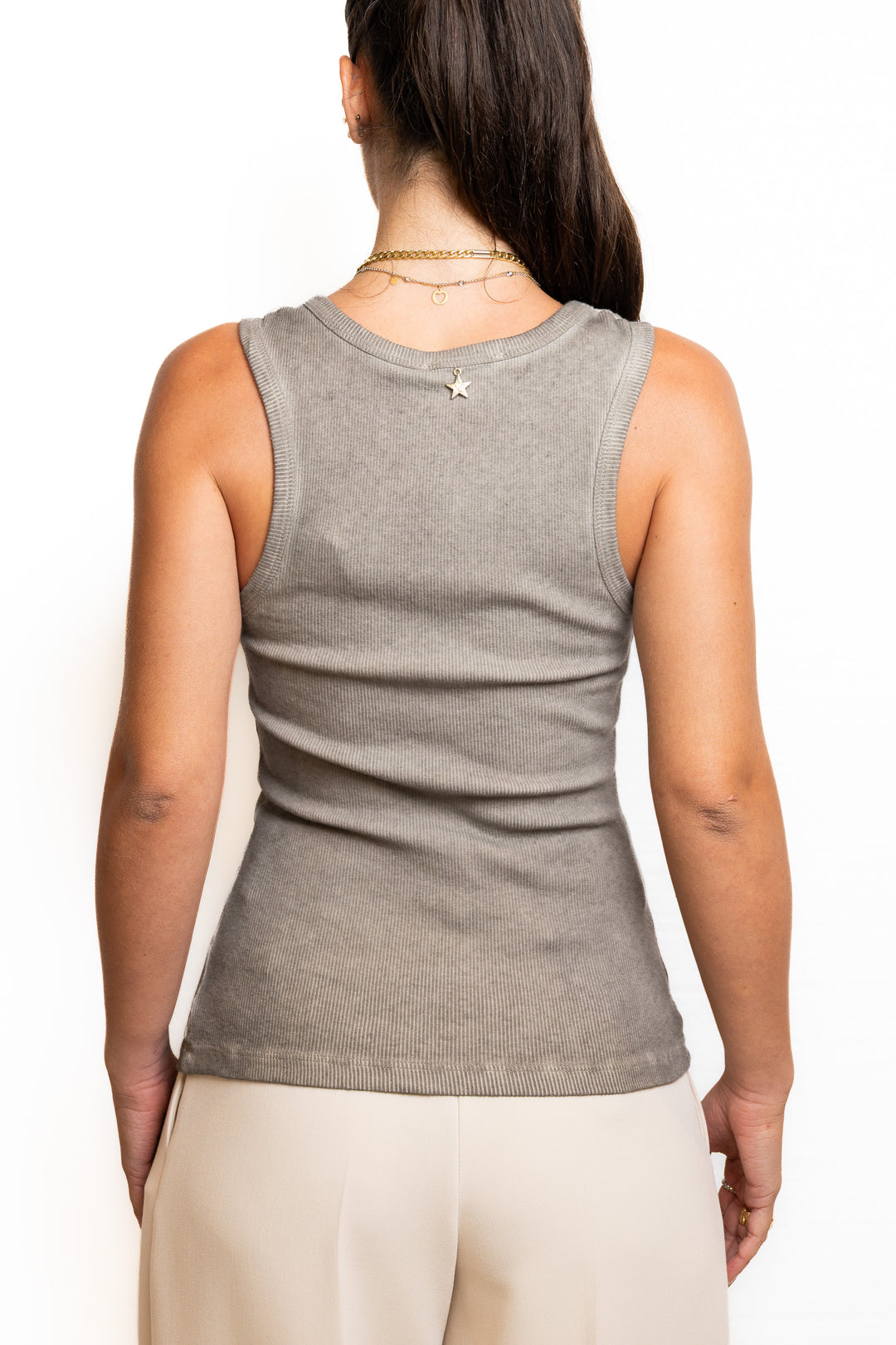 Cotton Top in Grey by Souvenir Clubbing - view 2