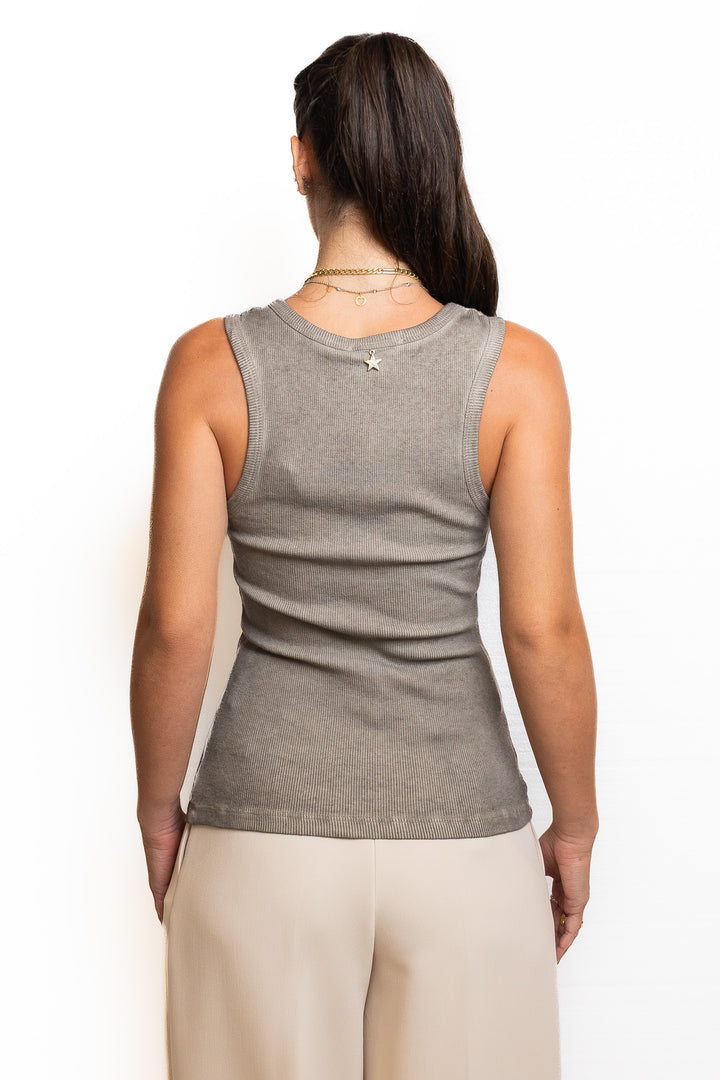 Cotton Top in Grey by Souvenir Clubbing - view 3