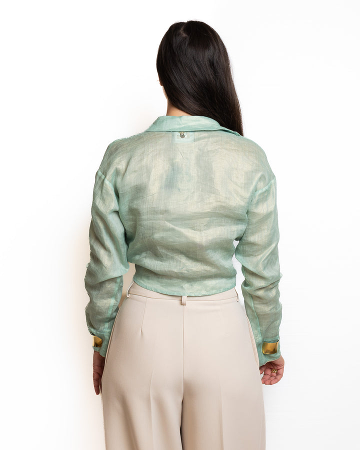 Ramiel Shirt in Verde Acqua by Souvenir Clubbing - MODA39