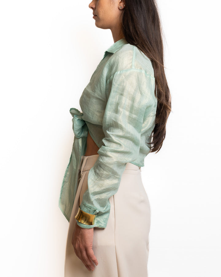 Ramiel Shirt in Verde Acqua by Souvenir Clubbing - view 3