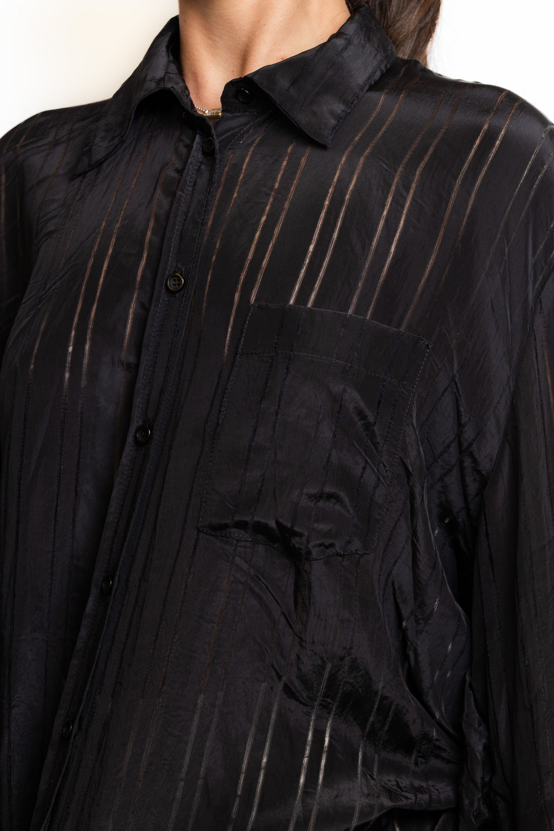 Viscose-Blend Shirt in Black by Souvenir Clubbing - MODA39
